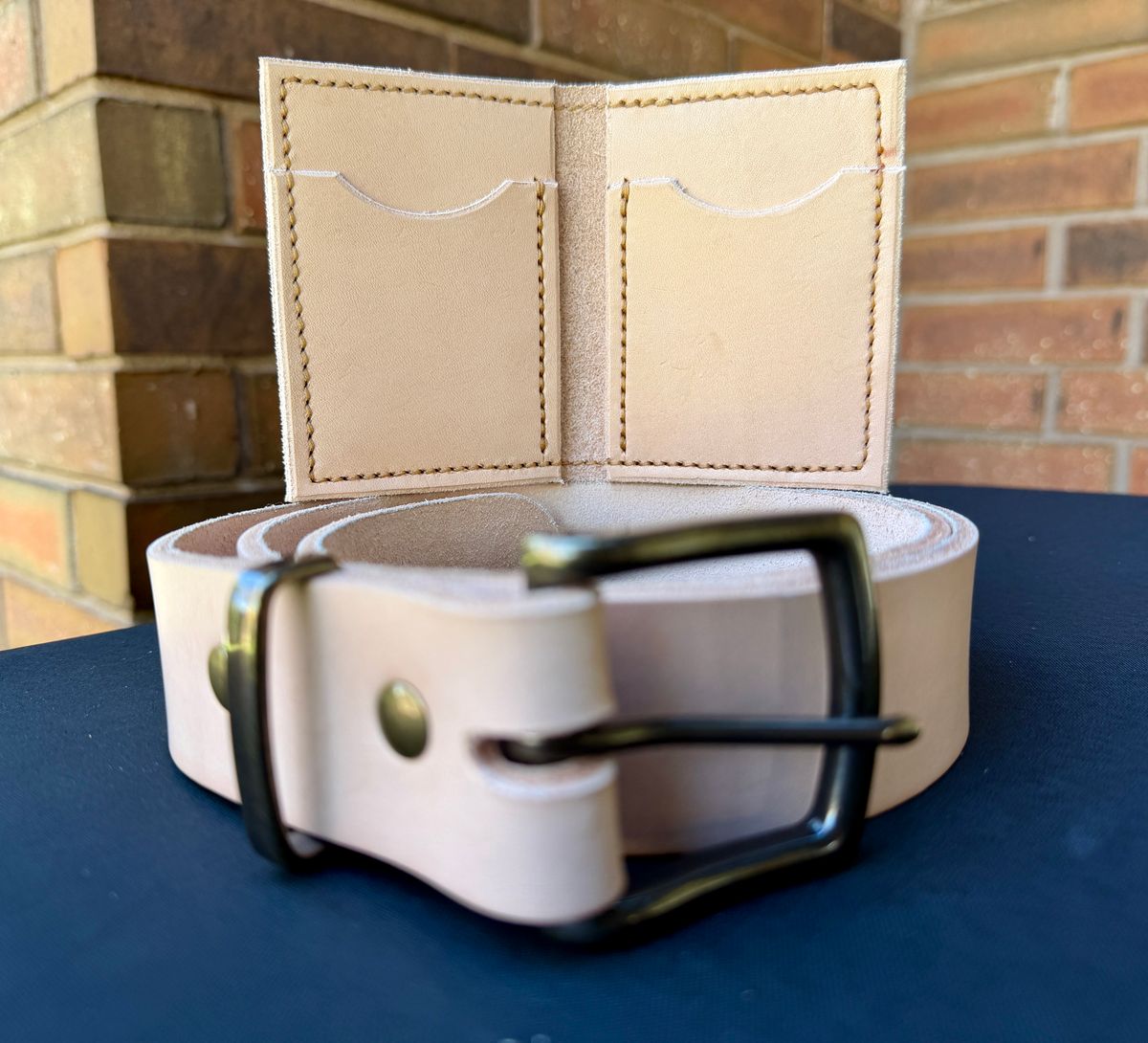 Photo by manco on March 11, 2026 of the Self-Made Four Pocket Wallet in Wickett & Craig Natural American Vachetta.