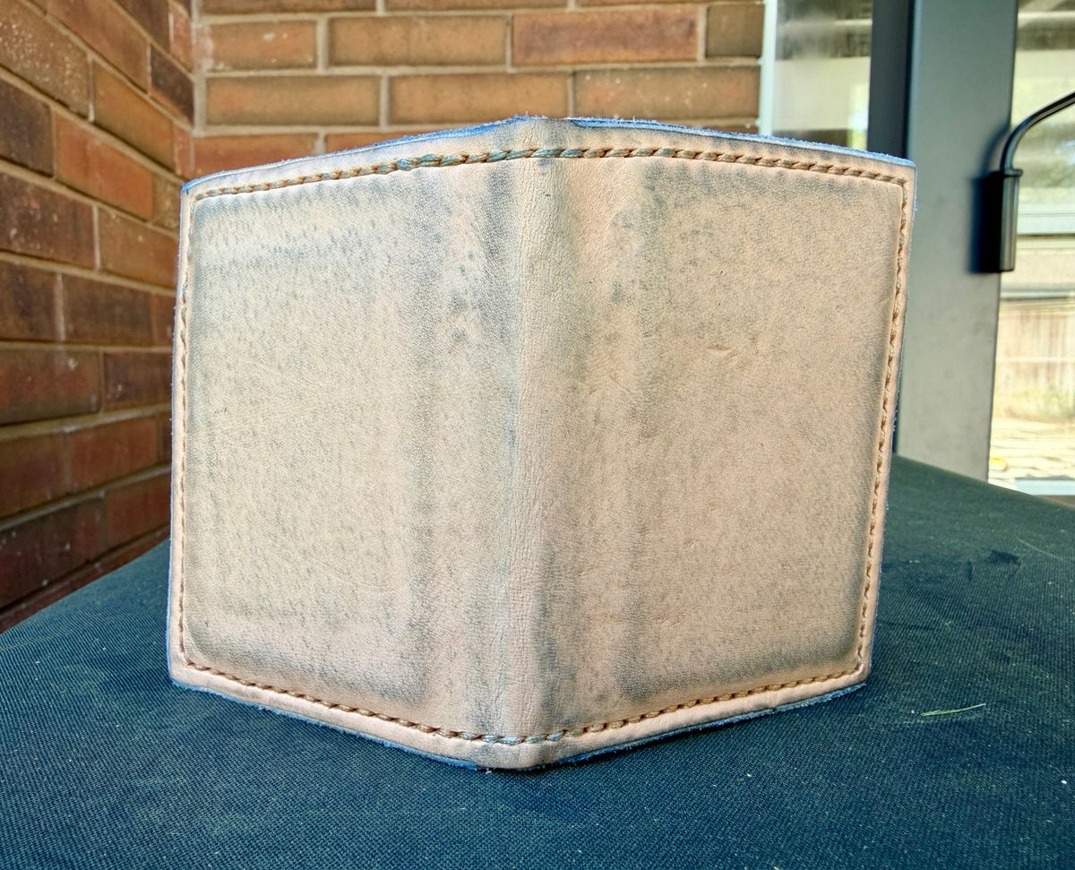 Photo by manco on March 21, 2026 of the Self-Made Bifold Wallet in Wickett & Craig Natural American Vachetta.