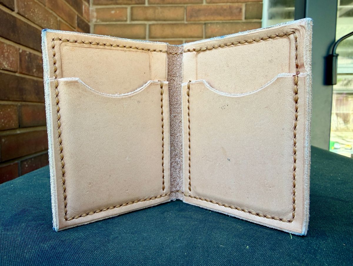 Photo by manco on March 21, 2026 of the Self-Made Bifold Wallet in Wickett & Craig Natural American Vachetta.
