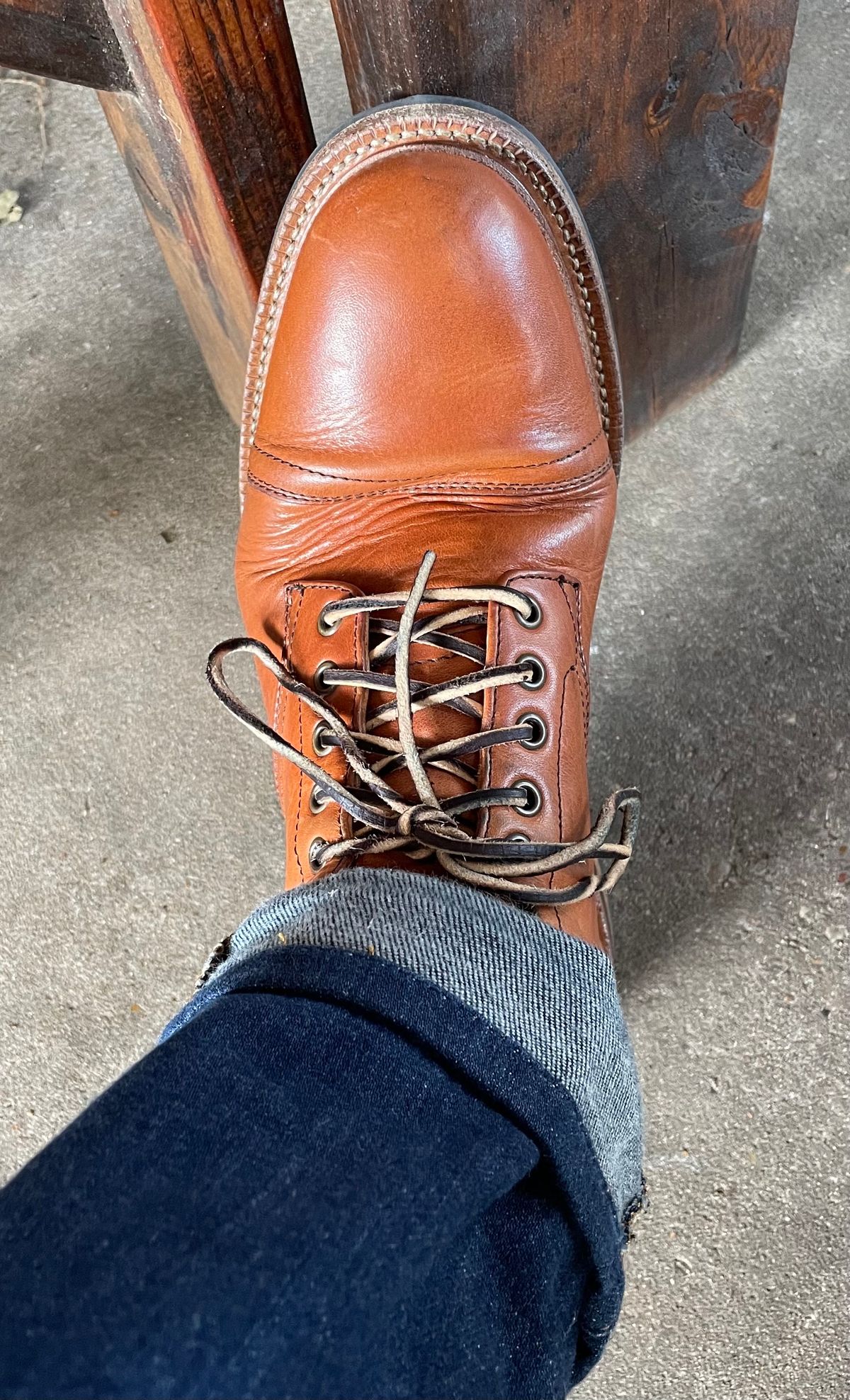 Photo by manco on April 29, 2024 of the Parkhurst The Richmond in Horween Natural Dublin.