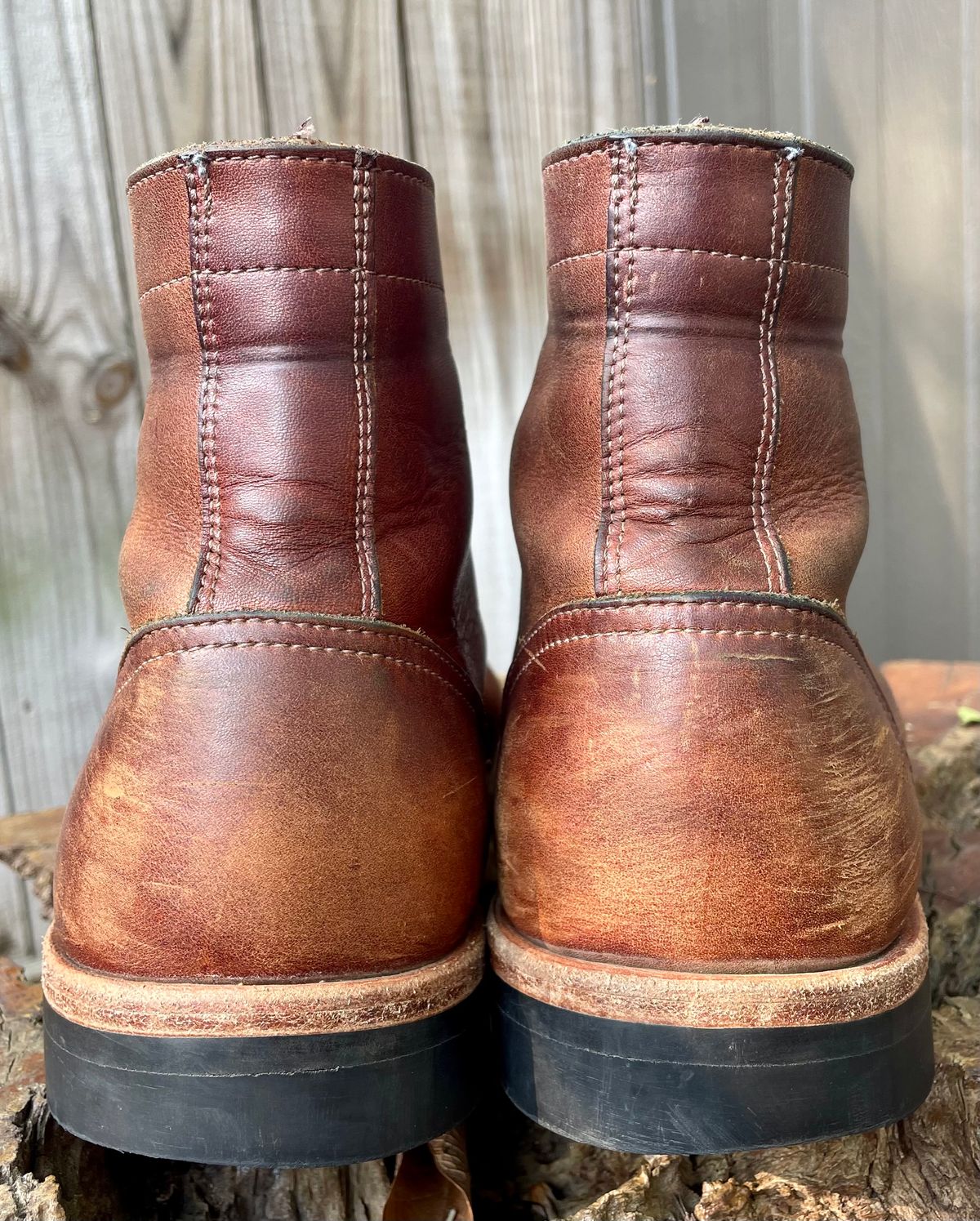 Photo by manco on April 3, 2025 of the Oak Street Bootmakers Trench Boot in Seidel Light Brown Mustang.