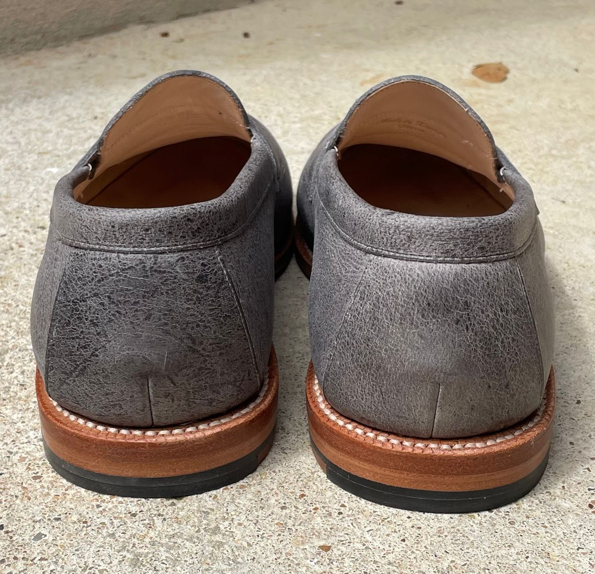 Photo by manco on March 19, 2024 of the Grant Stone Traveler Loafer in C.F. Stead Storm Kudu.