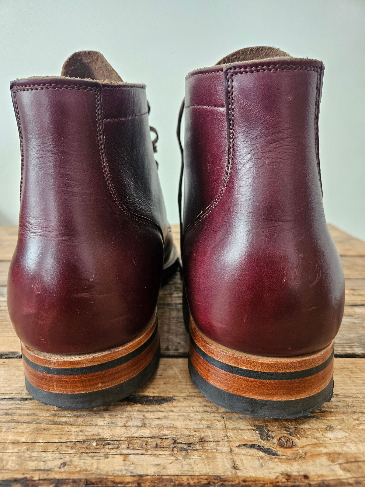 Photo by Kwamelong on May 25, 2025 of the Viberg Service Boot in Horween Color 8 Chromexcel.