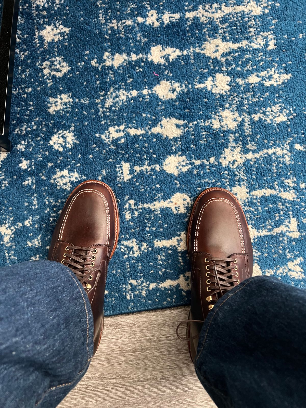 Photo by justjustin on November 21, 2023 of the Alden Indy Boot in Horween Brown Chromexcel.