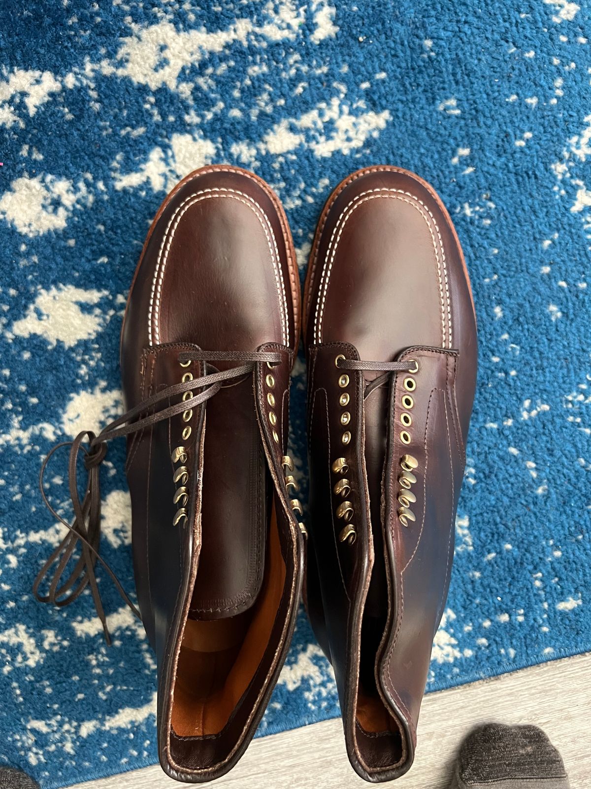 Photo by justjustin on November 21, 2023 of the Alden Indy Boot in Horween Brown Chromexcel.
