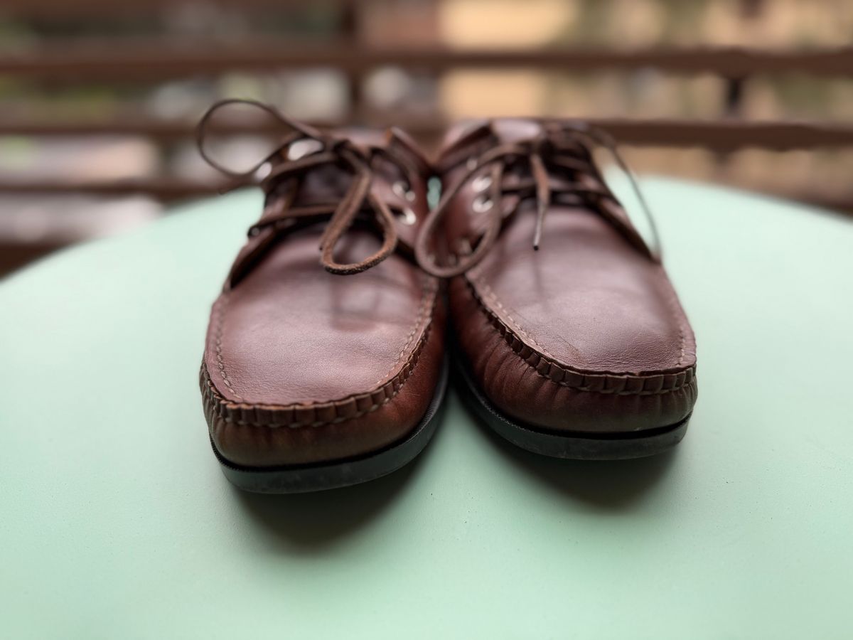 Photo by justjustin on May 29, 2025 of the Quoddy Blucher in Unknown Leather.