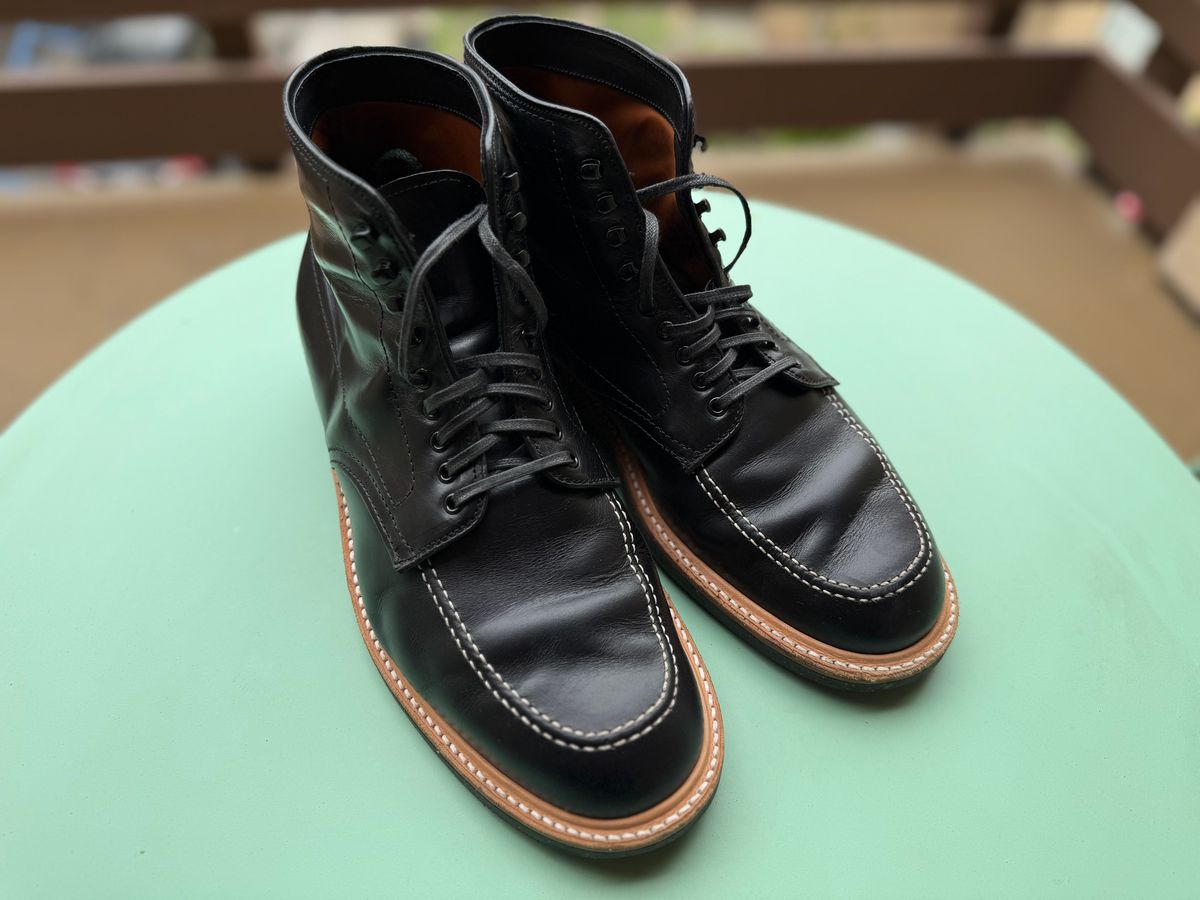 Photo by justjustin on May 29, 2025 of the Alden Indy Boot in Black Calfskin.