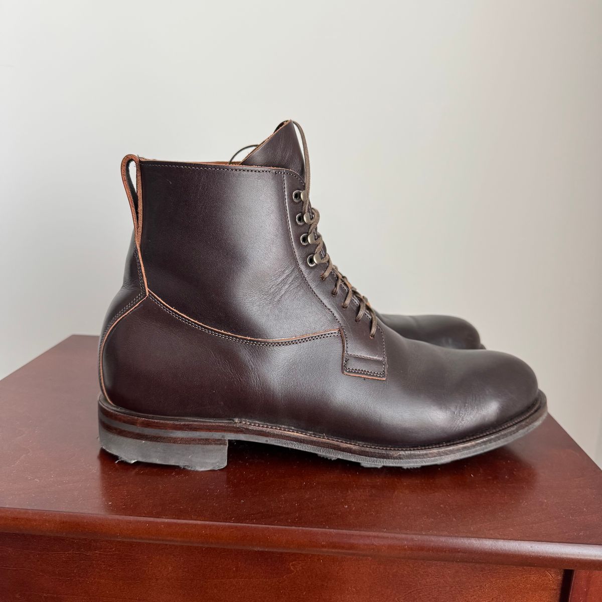 Photo by pablosstuff on April 1, 2026 of the Viberg Country Boot in Horween Brown Wooly.