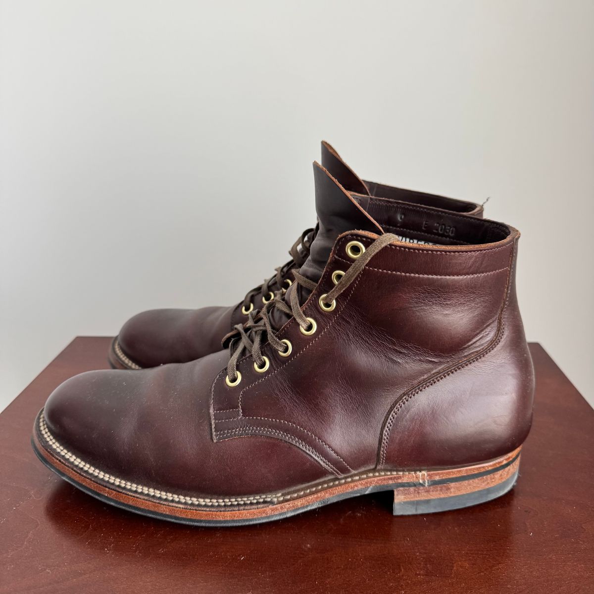 Photo by pablosstuff on April 1, 2026 of the Viberg Service Boot in Horween Brown Chromexcel.