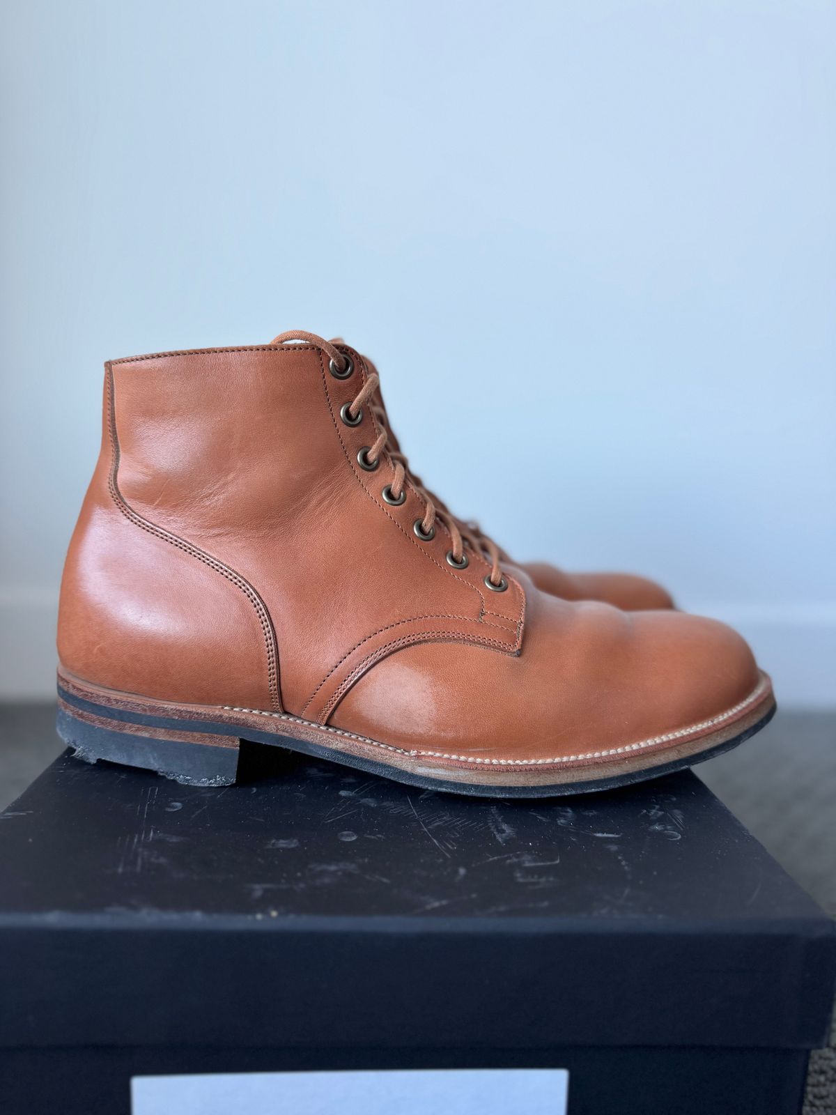 Photo by pablosstuff on March 4, 2025 of the Viberg Service Boot in Maryam Bruciato TPR Horsebutt.
