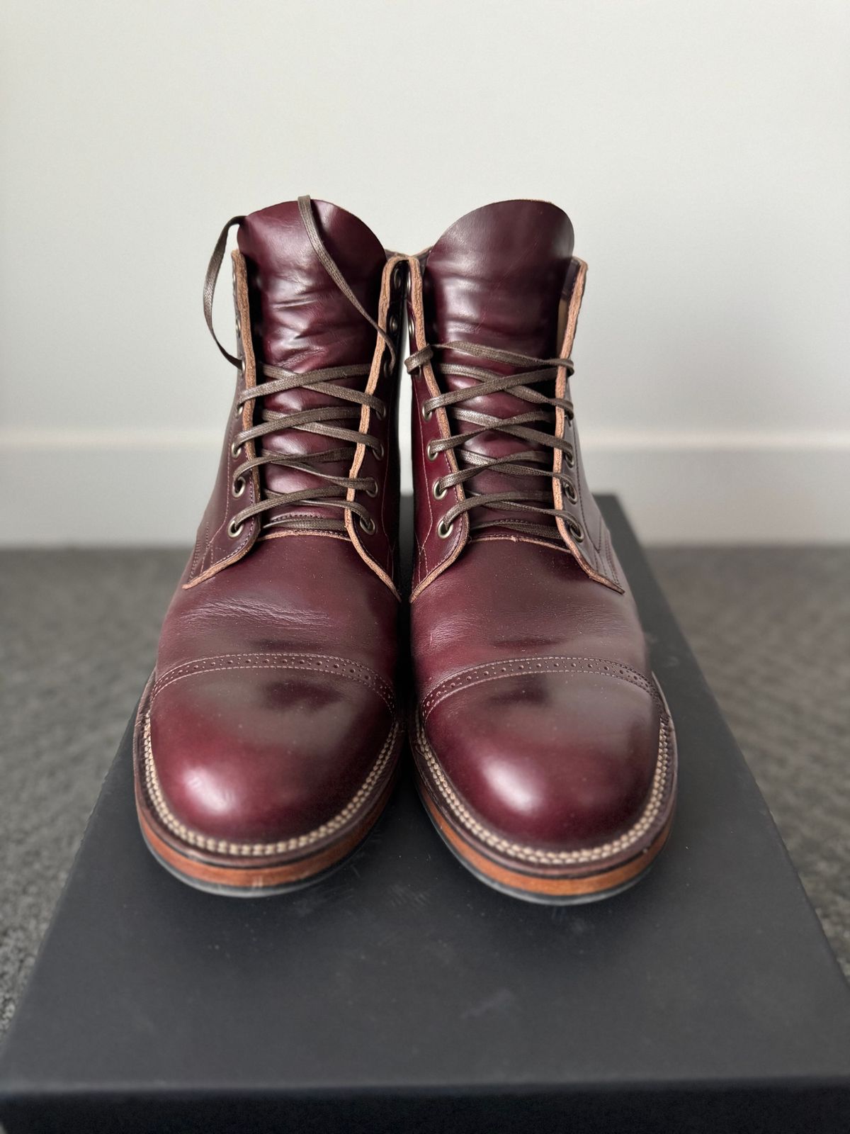 Photo by pablosstuff on March 1, 2025 of the Viberg Service Boot BCT in Horween Chromexcel Colour 8.