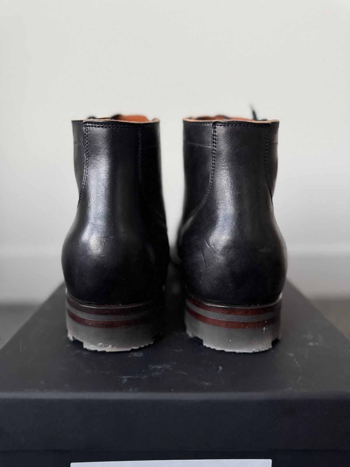 Photo by pablosstuff on March 1, 2025 of the Viberg Service Boot in Maryam Nero Horsebutt.