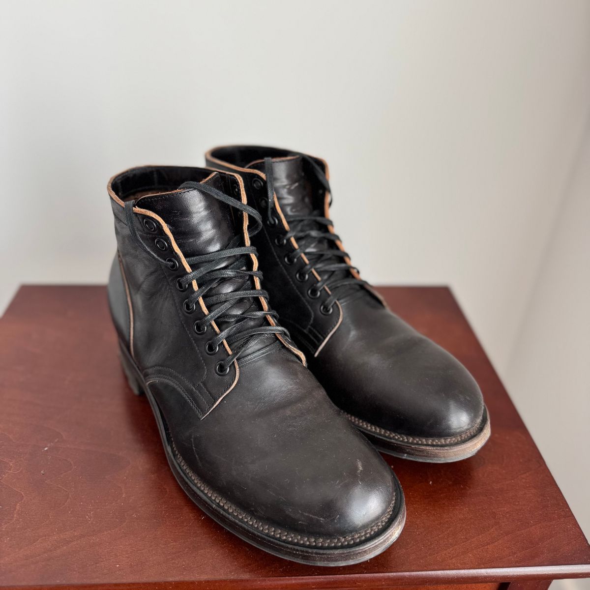 Photo by pablosstuff on April 1, 2026 of the Viberg Service Boot in Maryam Nero Horsebutt.