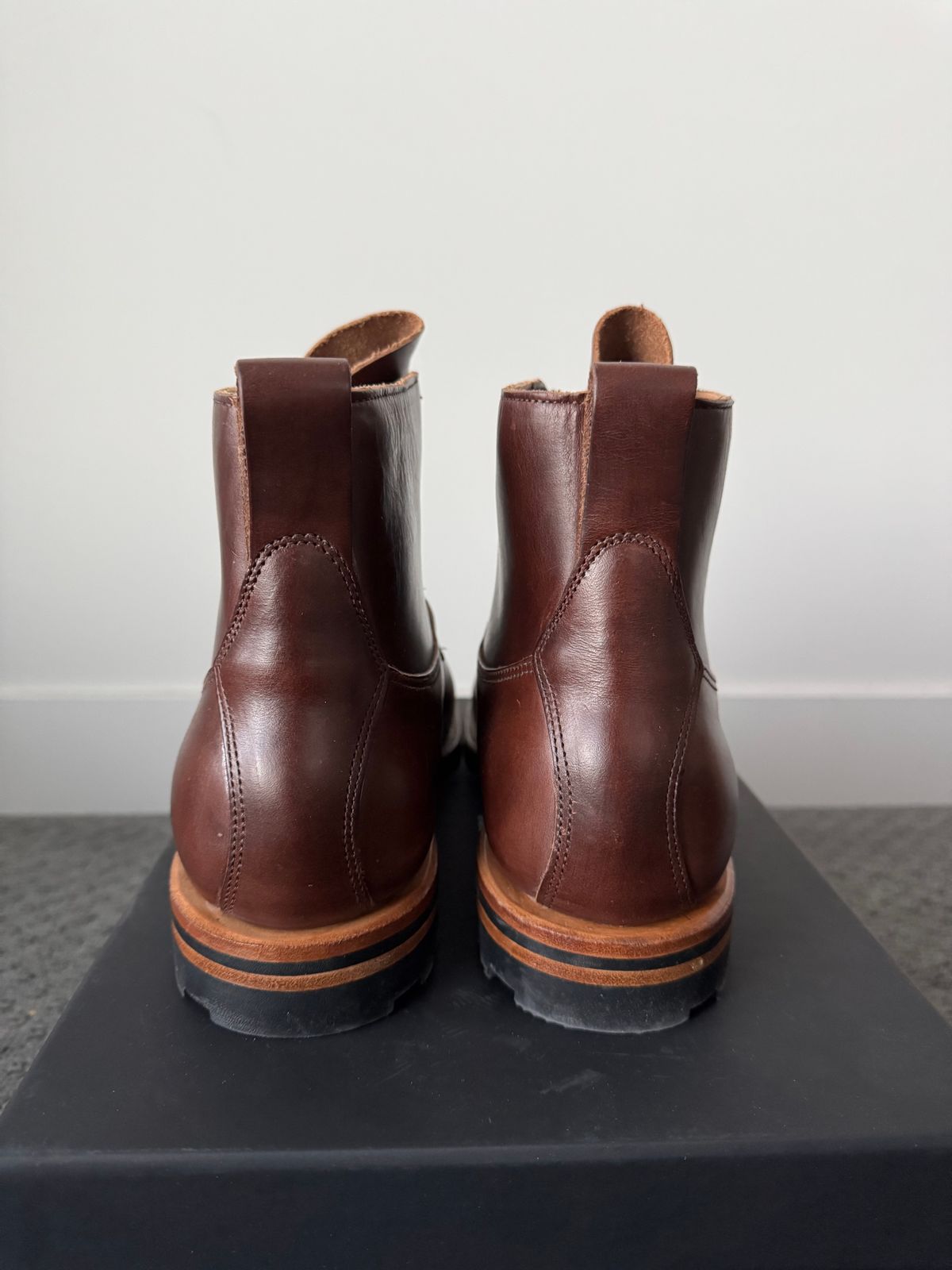 Photo by pablosstuff on March 1, 2025 of the Viberg Country Boot in Horween Brown Chromexcel Horsehide.