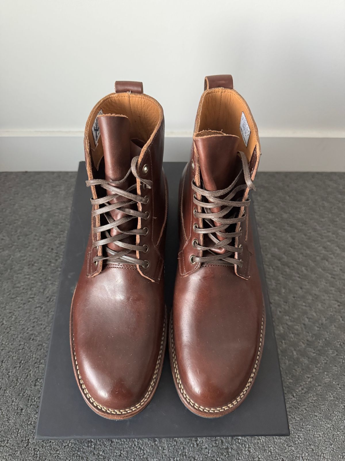 Photo by pablosstuff on March 1, 2025 of the Viberg Country Boot in Horween Brown Chromexcel Horsehide.