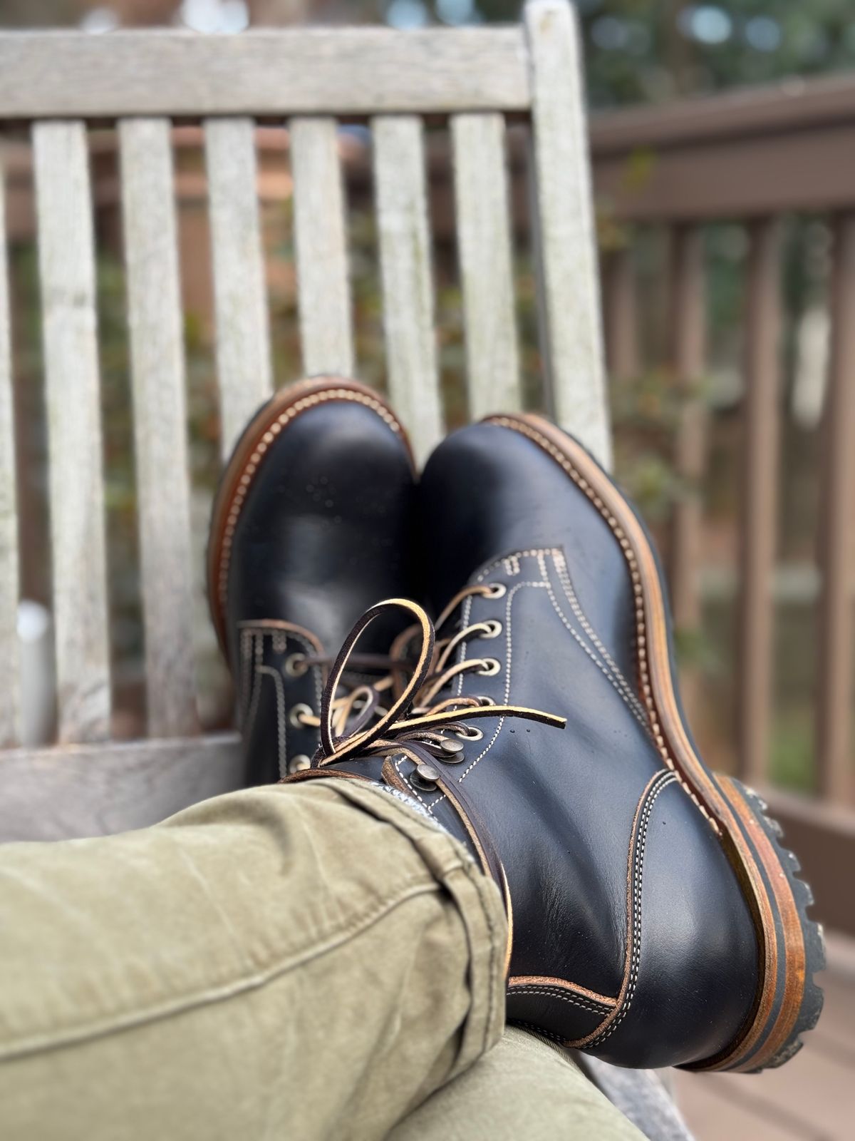 Photo by InspektorKemp on February 7, 2025 of the Truman Service Boot in Seidel Charcoal Double Shot.