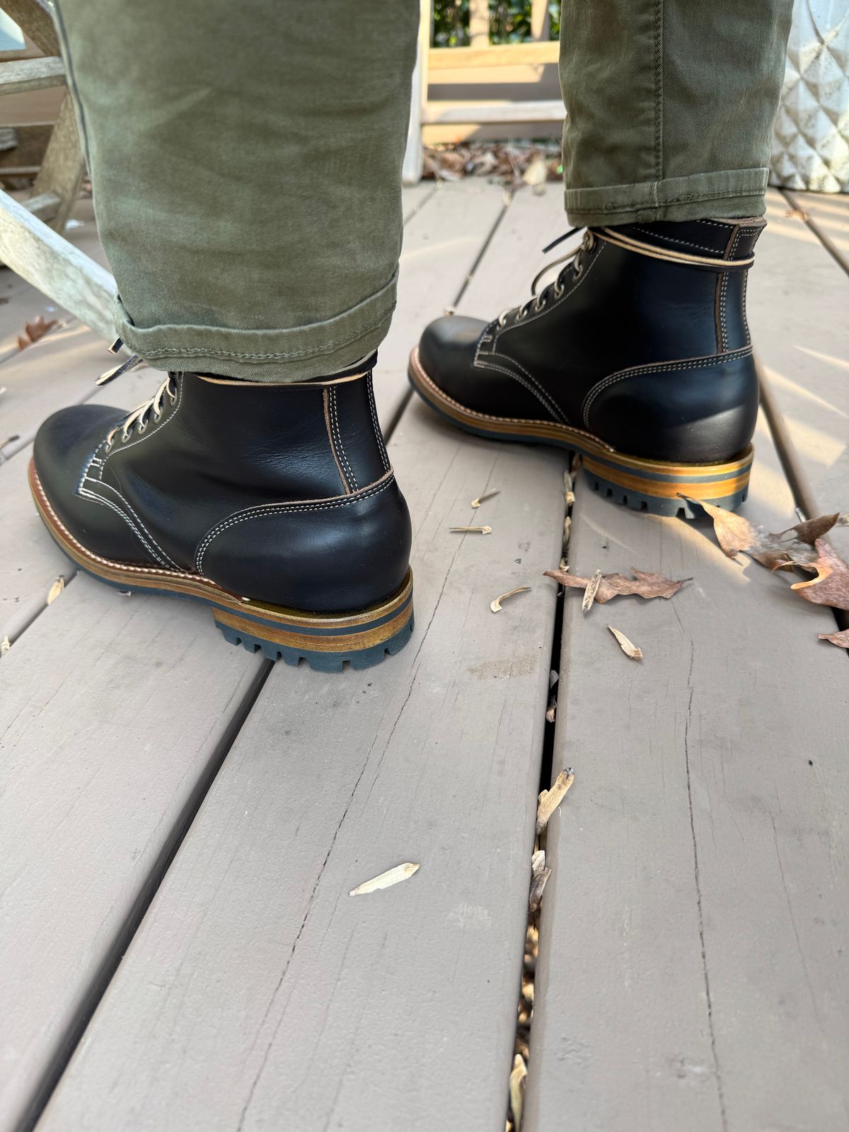 Photo by InspektorKemp on February 7, 2025 of the Truman Service Boot in Seidel Charcoal Double Shot.