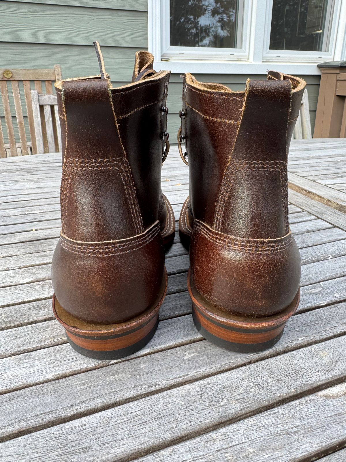 Photo by InspektorKemp on March 24, 2025 of the White's 350 Cruiser in Horween Cinnamon Waxed Flesh.