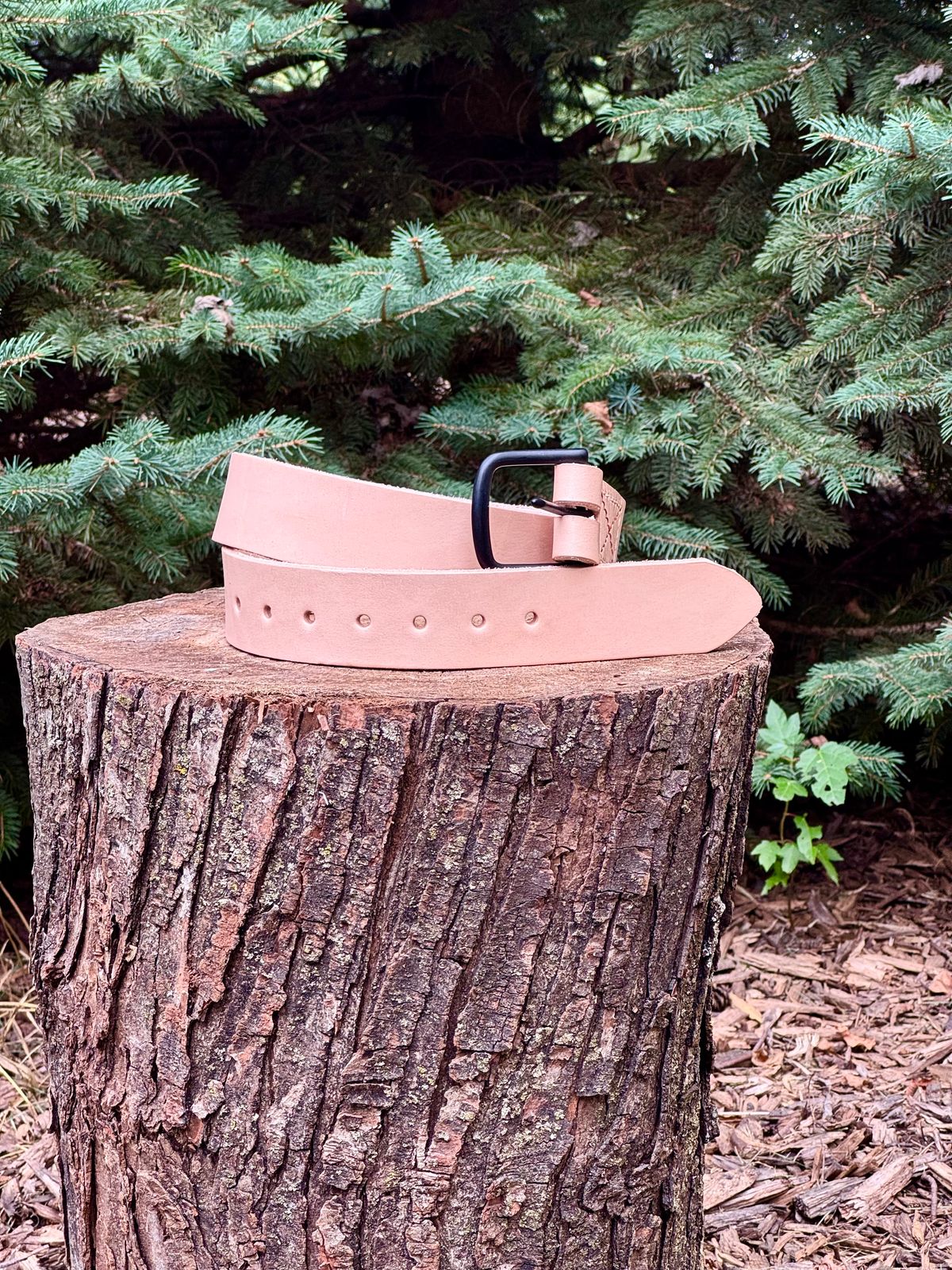 Photo by PatC on October 1, 2025 of the Handmade Belt in Wickett & Craig Natural American Vachetta.