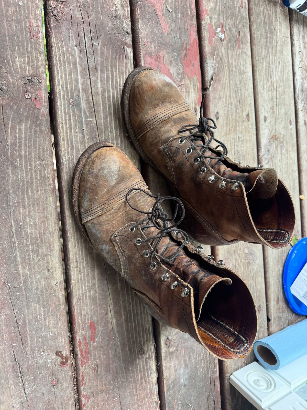 Photo by churst on June 7, 2025 of the Red Wing Iron Ranger in S.B. Foot Copper Rough and Tough.