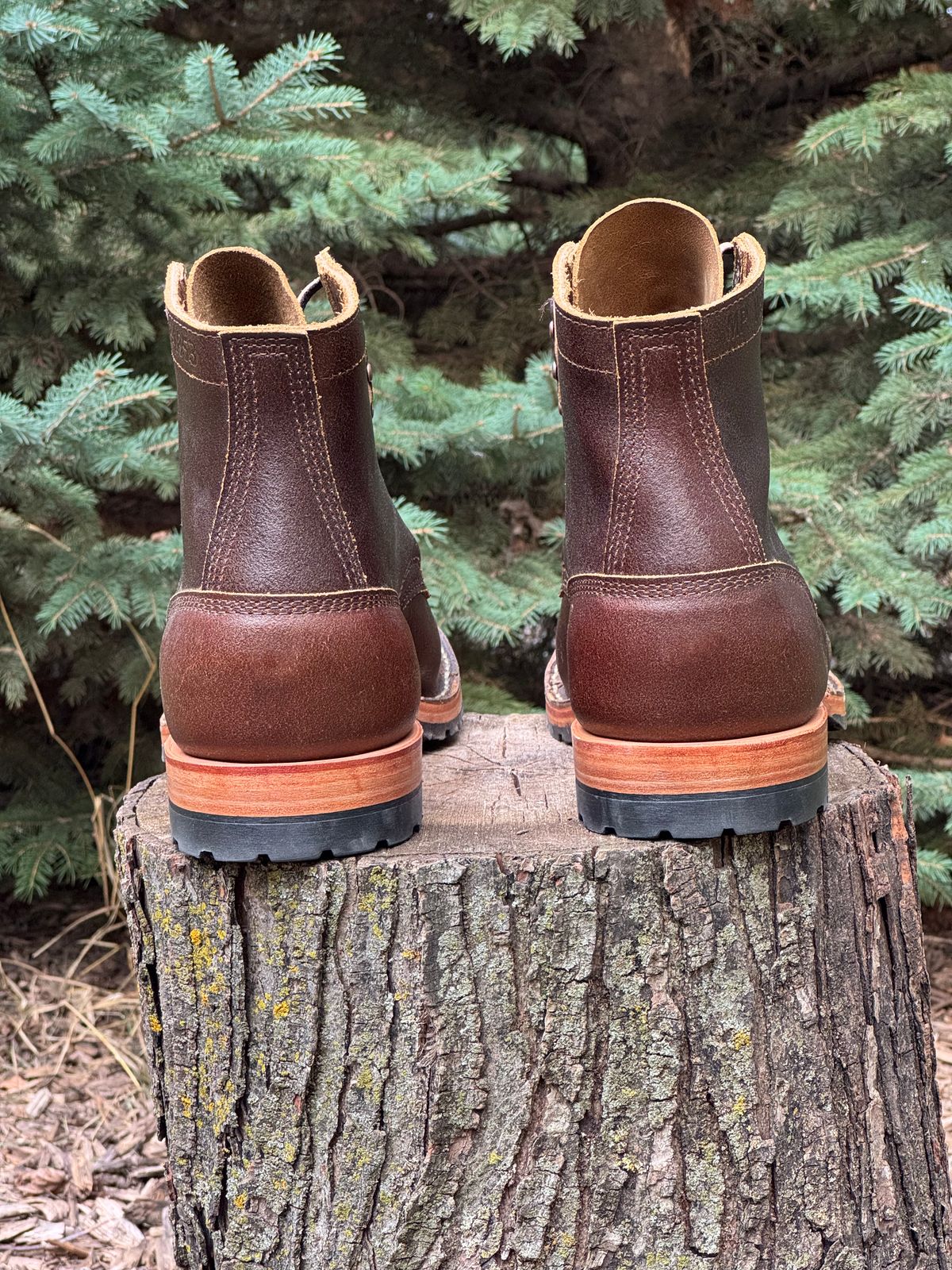 Photo by PatC on September 30, 2025 of the White's CMP-Sherman in Horween Cinnamon Waxed Flesh.