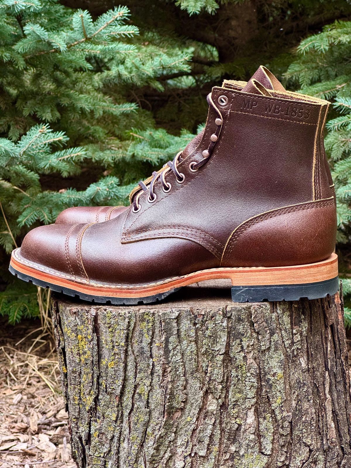 Photo by PatC on September 30, 2025 of the White's CMP-Sherman in Horween Cinnamon Waxed Flesh.