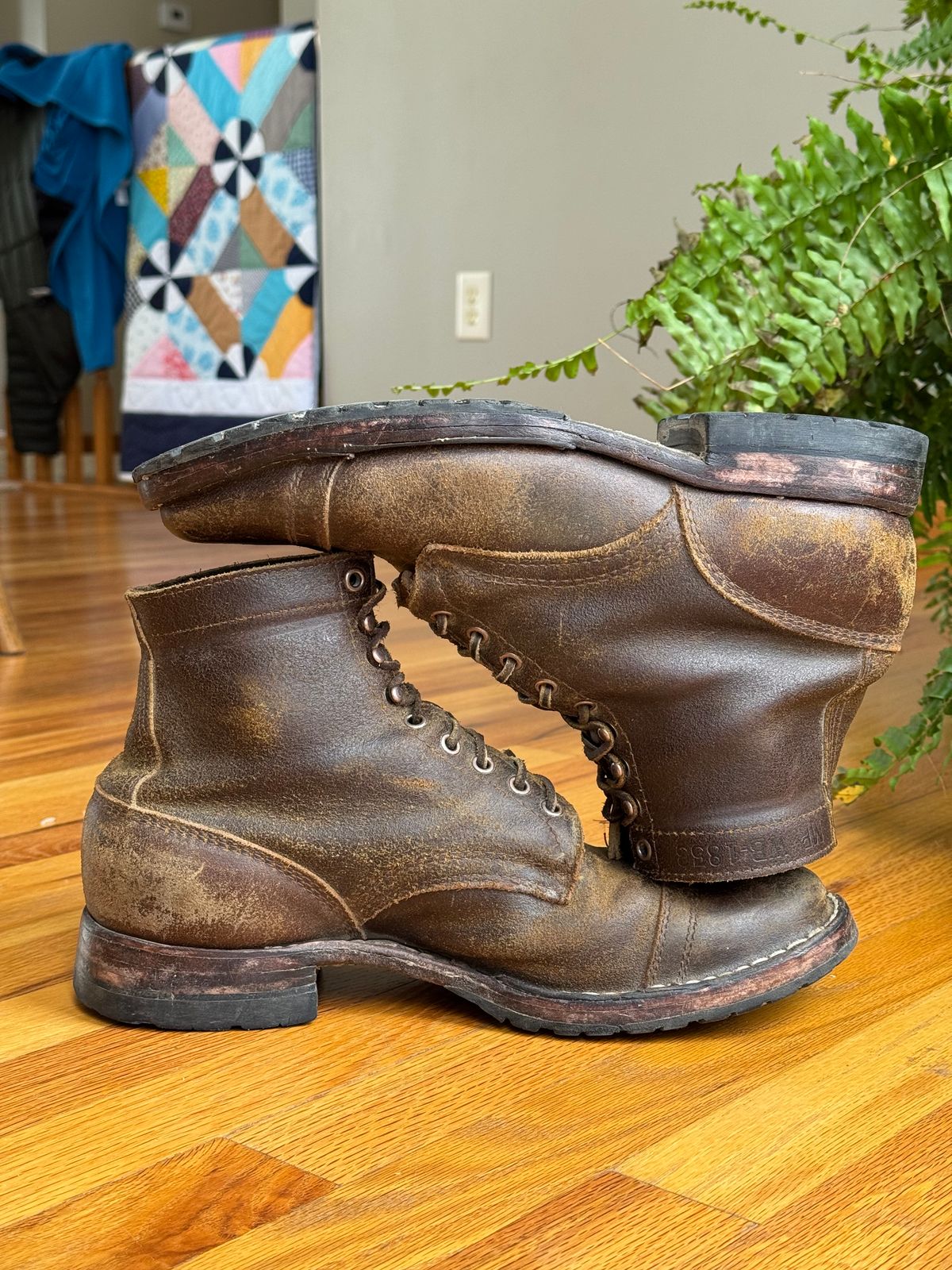 Photo by PatC on February 5, 2026 of the White's CMP-Sherman in Horween Cinnamon Waxed Flesh.