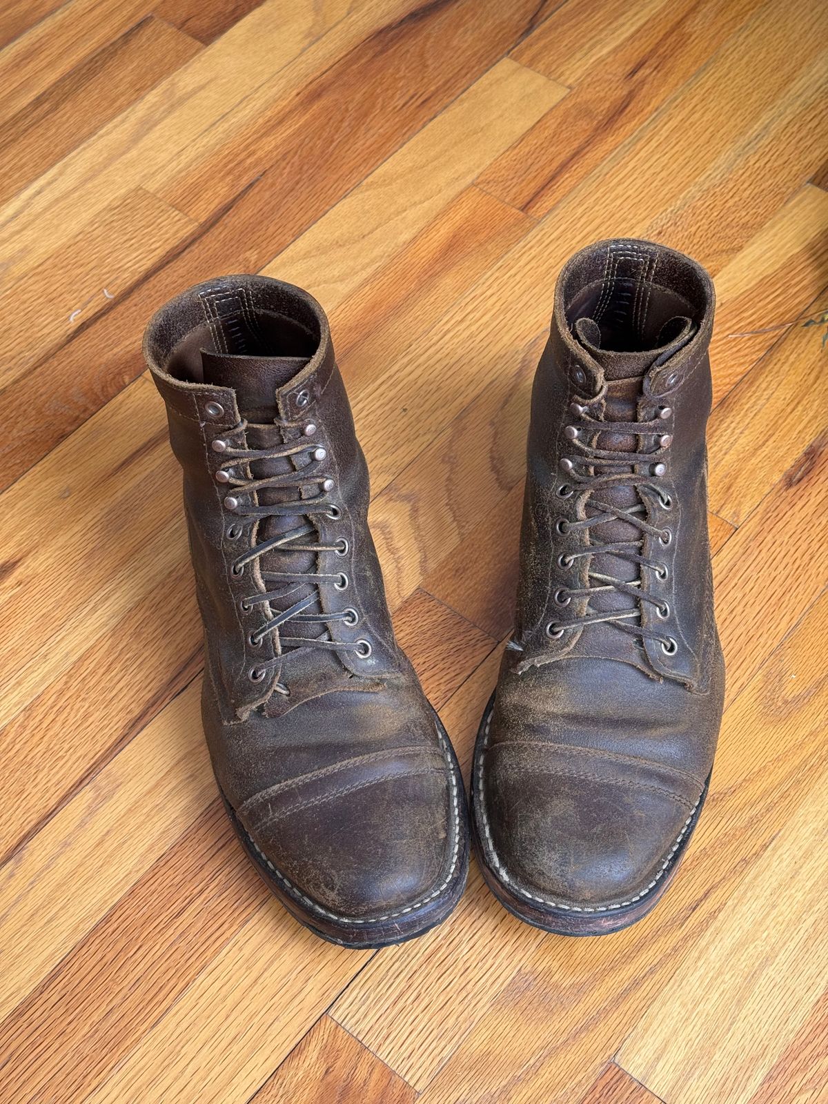 Photo by PatC on February 5, 2026 of the White's CMP-Sherman in Horween Cinnamon Waxed Flesh.