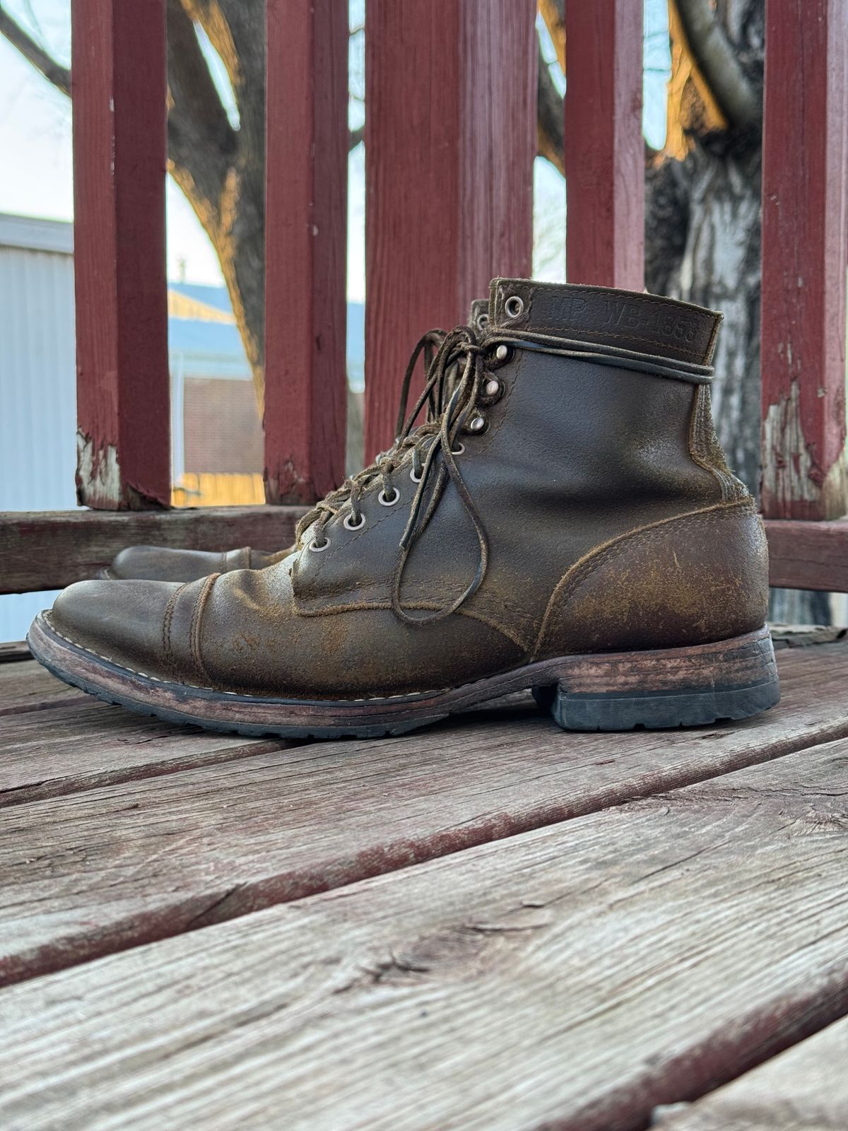 Photo by PatC on March 3, 2026 of the White's CMP-Sherman in Horween Cinnamon Waxed Flesh.