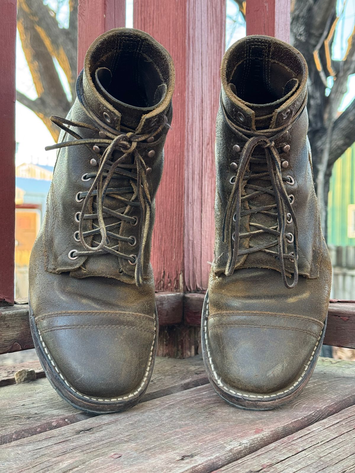 Photo by PatC on March 3, 2026 of the White's CMP-Sherman in Horween Cinnamon Waxed Flesh.