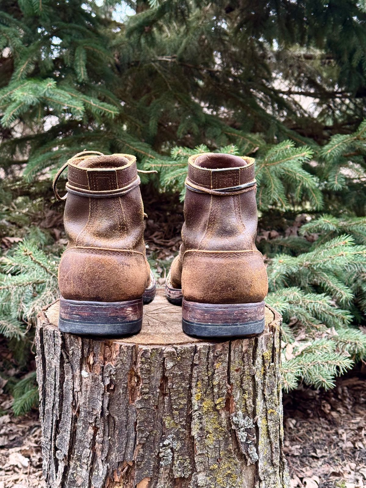 Photo by PatC on April 1, 2026 of the White's CMP-Sherman in Horween Cinnamon Waxed Flesh.