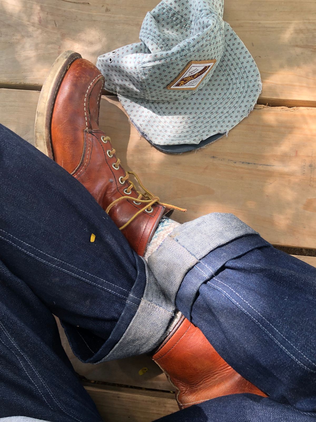 Photo by Minh_Bach on May 14, 2023 of the Red Wing 875 Classic moc in Oil Tan Leather.