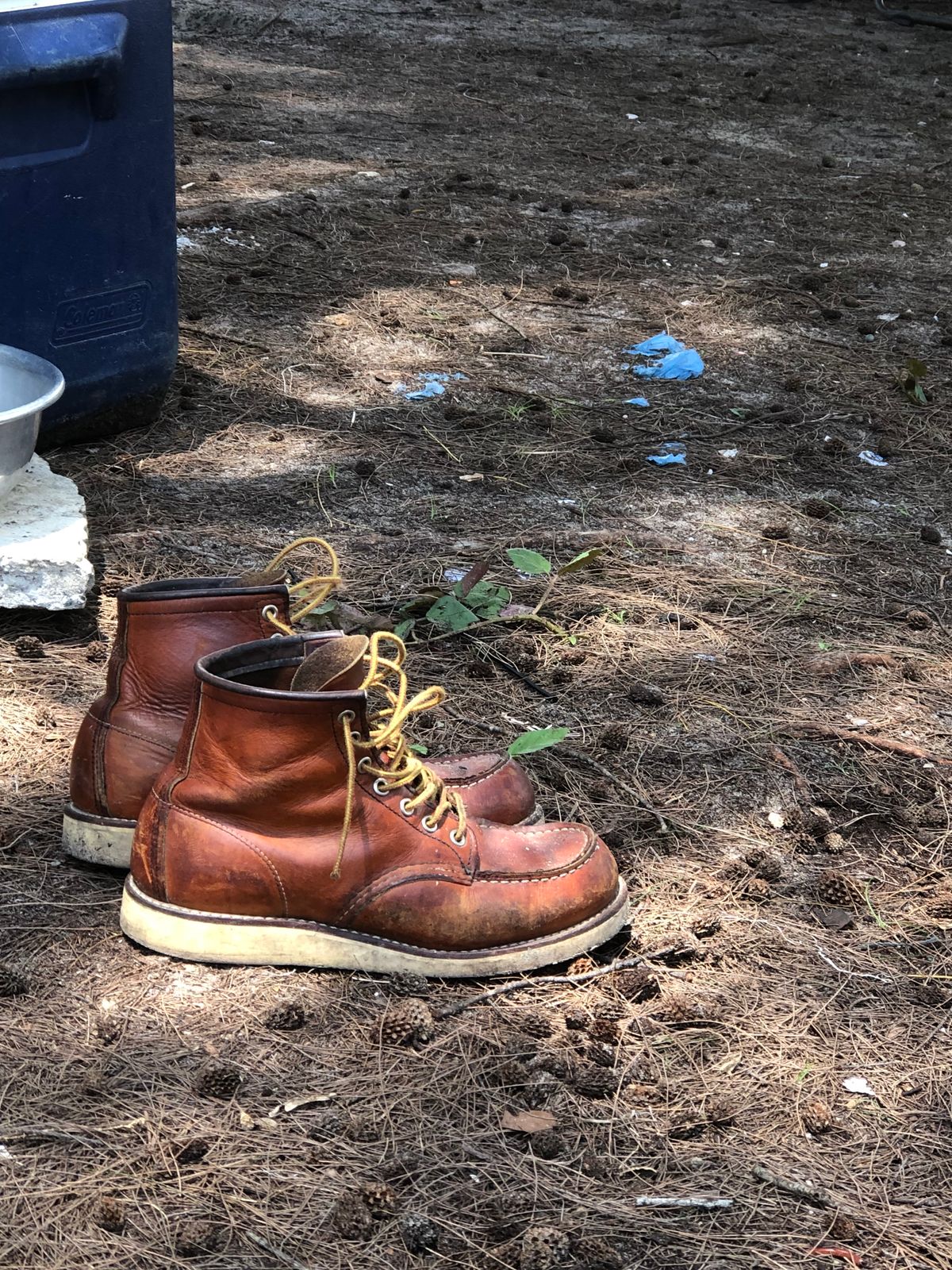 Photo by Minh_Bach on June 24, 2023 of the Red Wing 875 Classic moc in Oil Tan Leather.