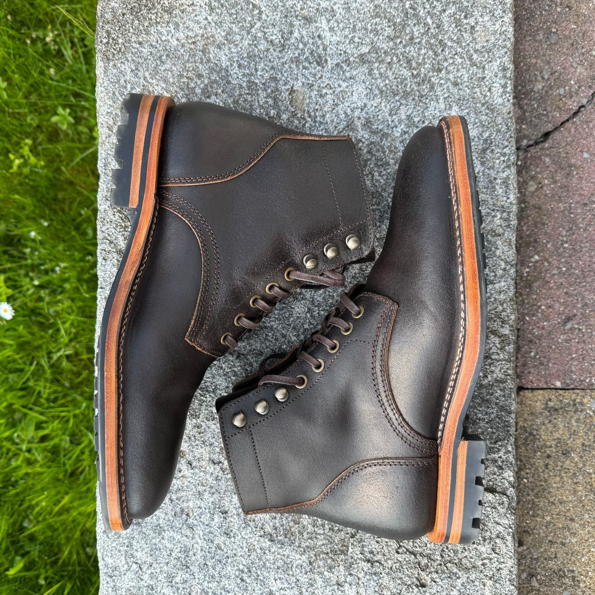 Photo by Hans_Waldmann on April 27, 2025 of the Parkhurst The Allen in Horween Brown Waxed Flesh.