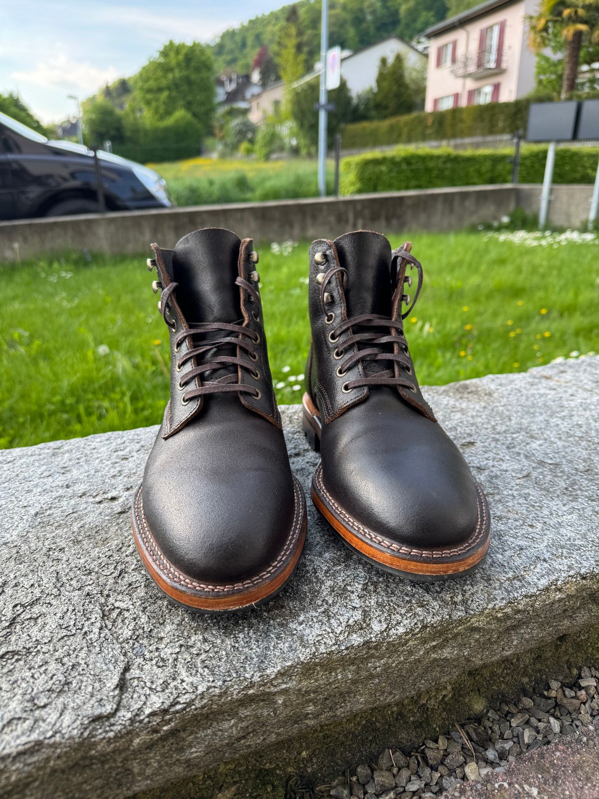 Photo by Hans_Waldmann on April 27, 2025 of the Parkhurst The Allen in Horween Brown Waxed Flesh.