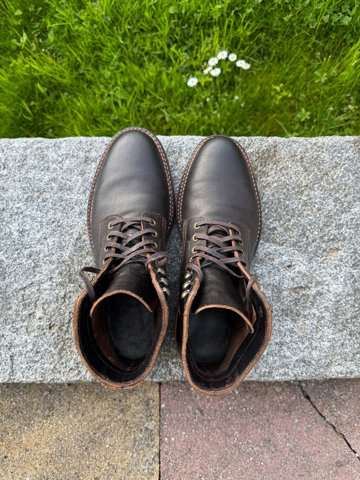 Photo by Hans_Waldmann on April 27, 2025 of the Parkhurst The Allen in Horween Brown Waxed Flesh.