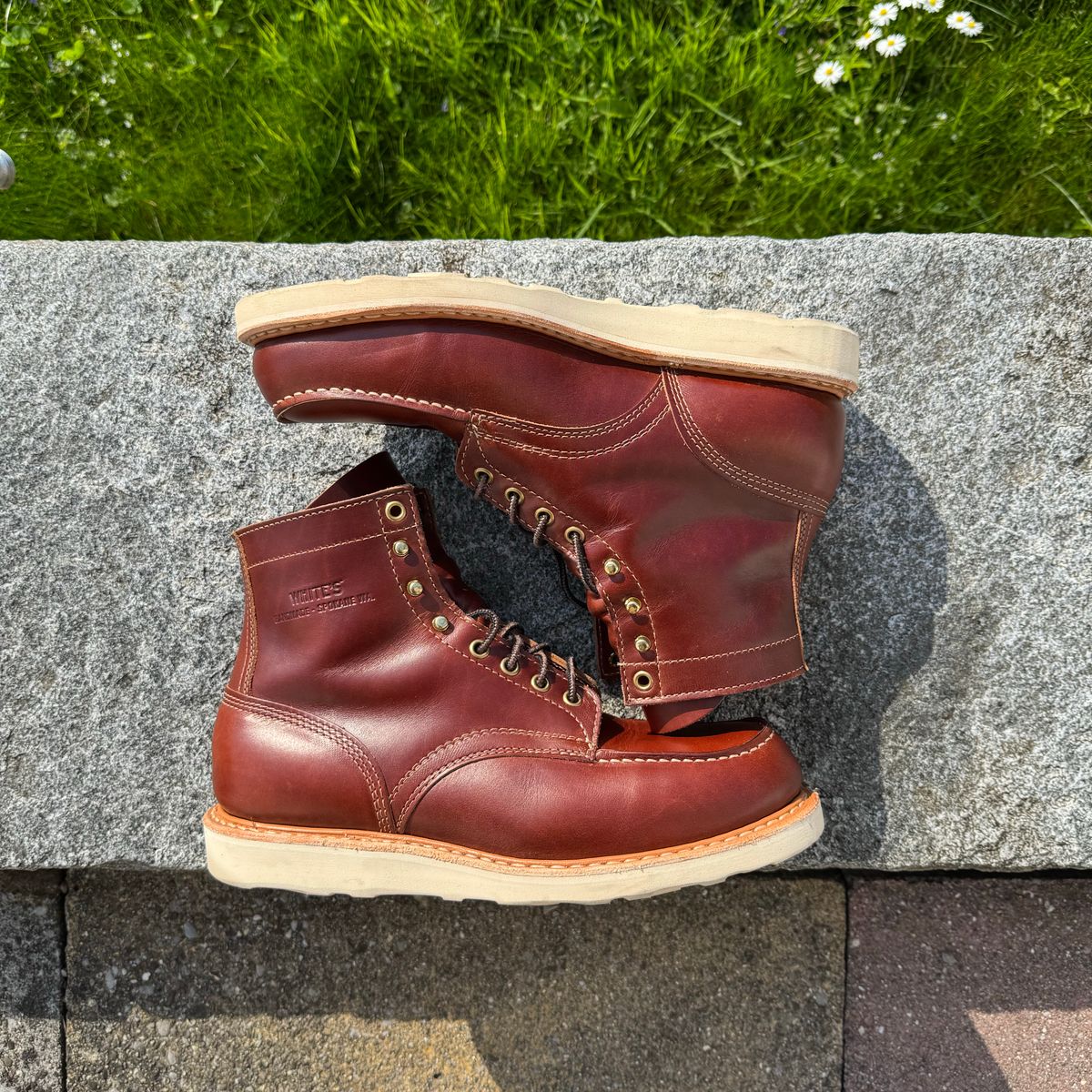 Photo by Hans_Waldmann on April 27, 2025 of the White's Perry 6" Select in Seidel British Tan Double Shot.