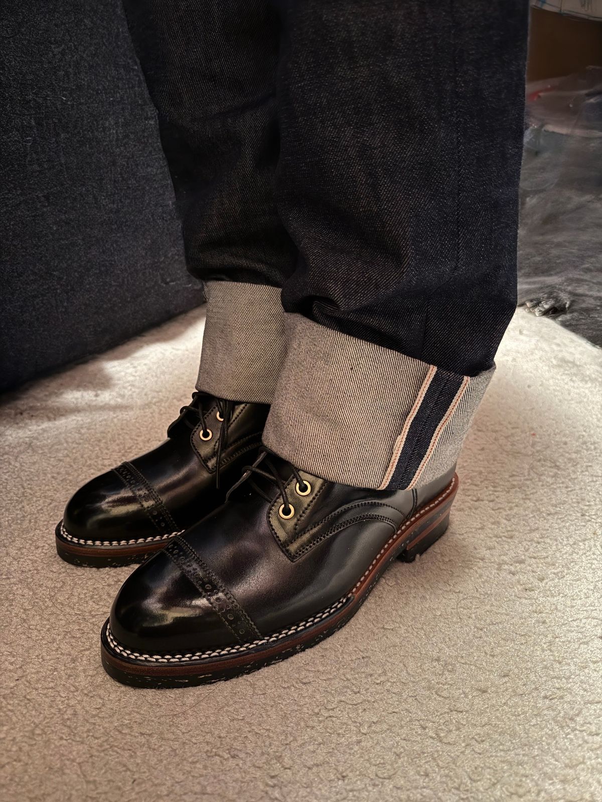 Photo by Civil2010 on November 21, 2024 of the Junkard SC2089 in Shinki Black Shell Cordovan & Gustin The 1968.