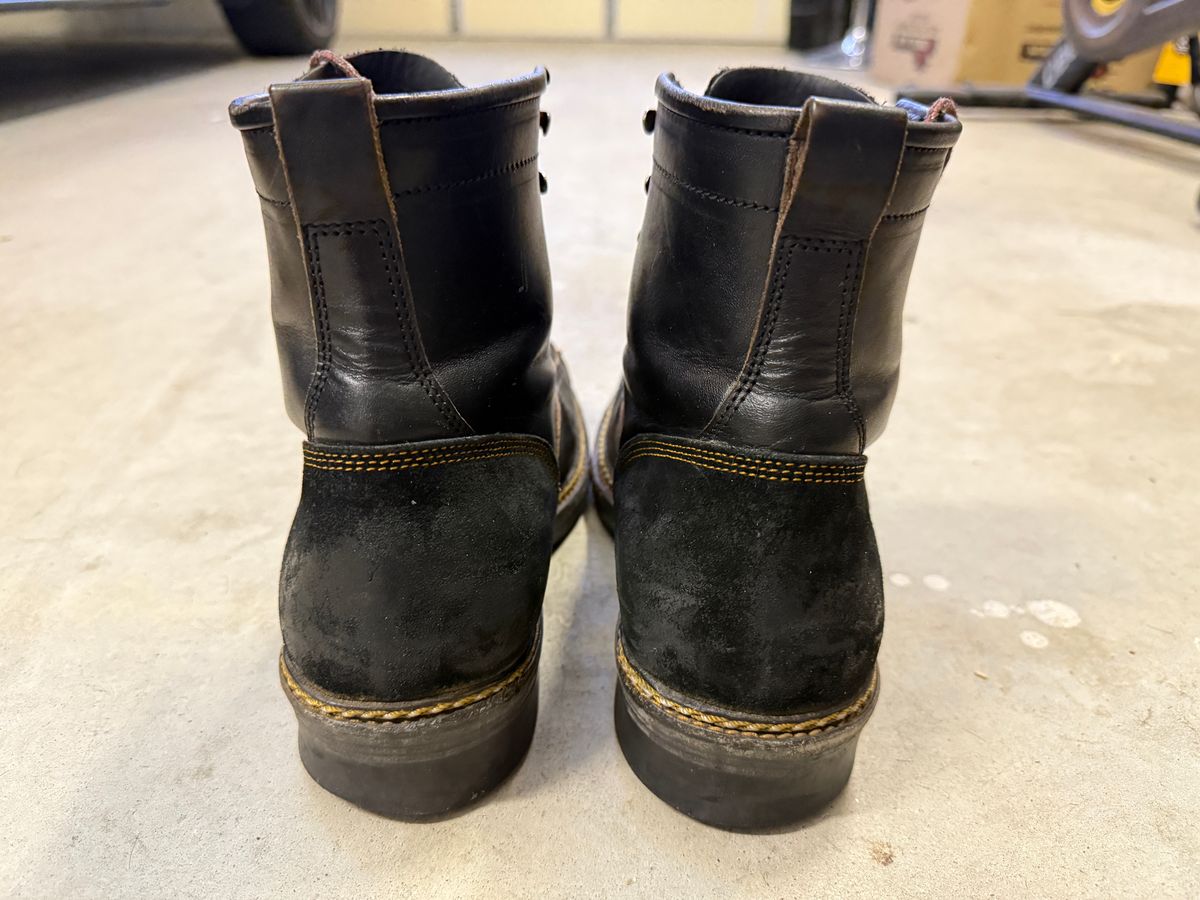 Photo by Civil2010 on April 2, 2025 of the Jakkrabbits 7-Inch Tamarin Boots in Shinki Black Teacore Horsebutt.
