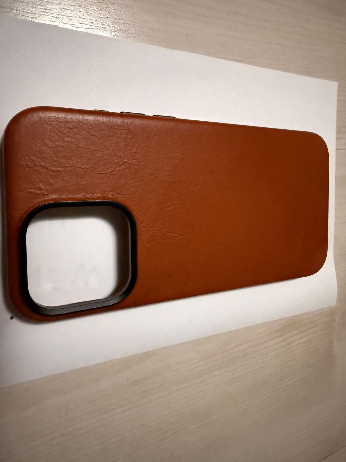 Photo by Civil2010 on October 1, 2025 of the Ryan London iPhone 16 Pro Max Leather Shell in Saddle Brown.