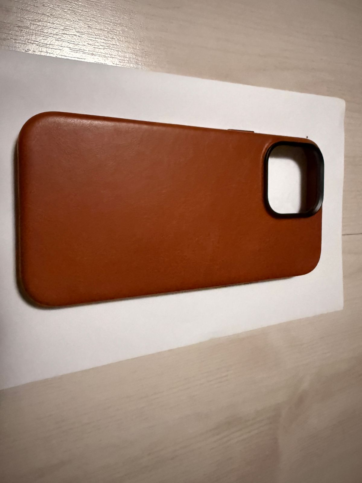 Photo by Civil2010 on October 1, 2025 of the Ryan London iPhone 16 Pro Max Leather Shell in Saddle Brown.