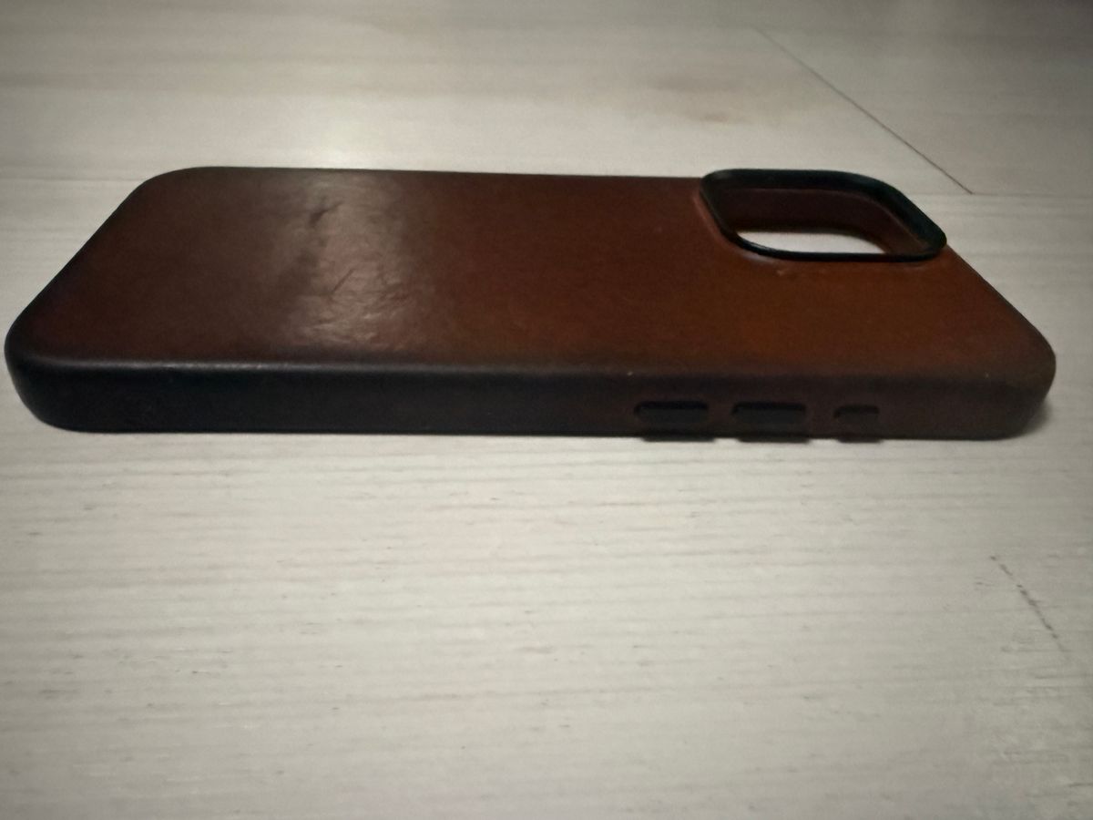 Photo by Civil2010 on February 2, 2026 of the Ryan London iPhone 16 Pro Max Leather Shell in Saddle Brown.