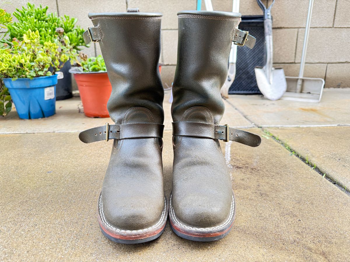 Photo by Civil2010 on January 4, 2026 of the Nicks Brakeman in Horween Greener Pastures Waxed Flesh.