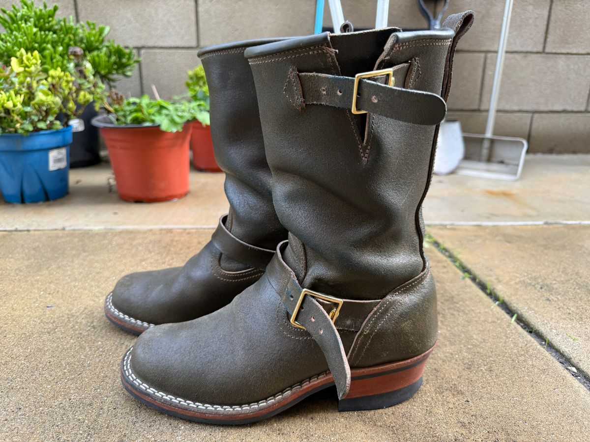 Photo by Civil2010 on January 4, 2026 of the Nicks Brakeman in Horween Greener Pastures Waxed Flesh.