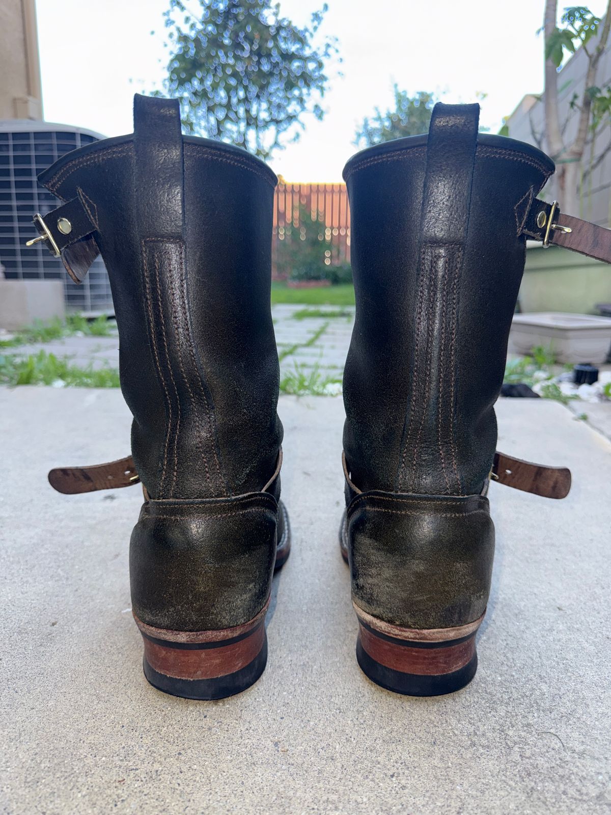 Photo by Civil2010 on February 1, 2026 of the Nicks Brakeman in Horween Greener Pastures Waxed Flesh.