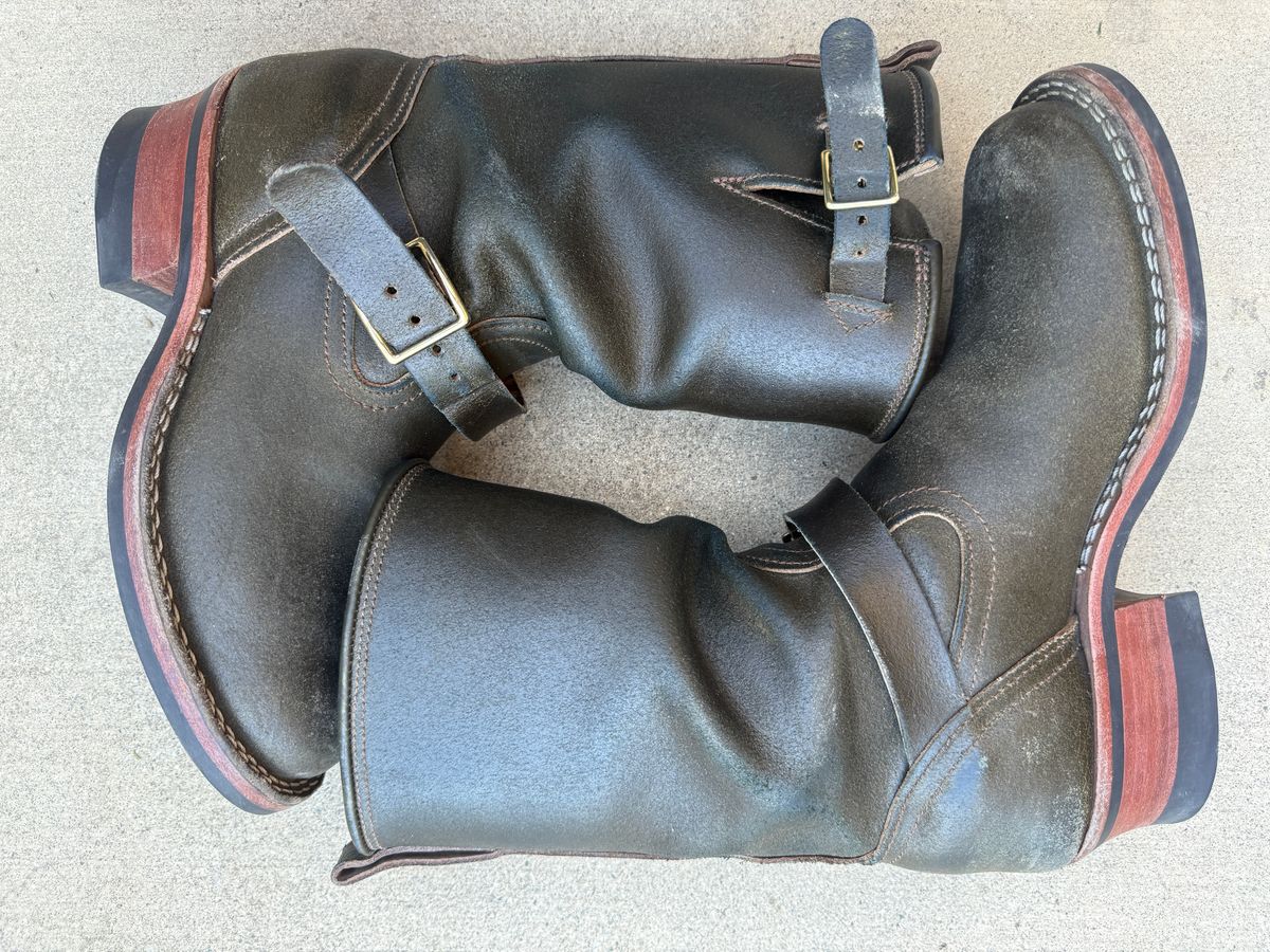 Photo by Civil2010 on February 1, 2026 of the Nicks Brakeman in Horween Greener Pastures Waxed Flesh.