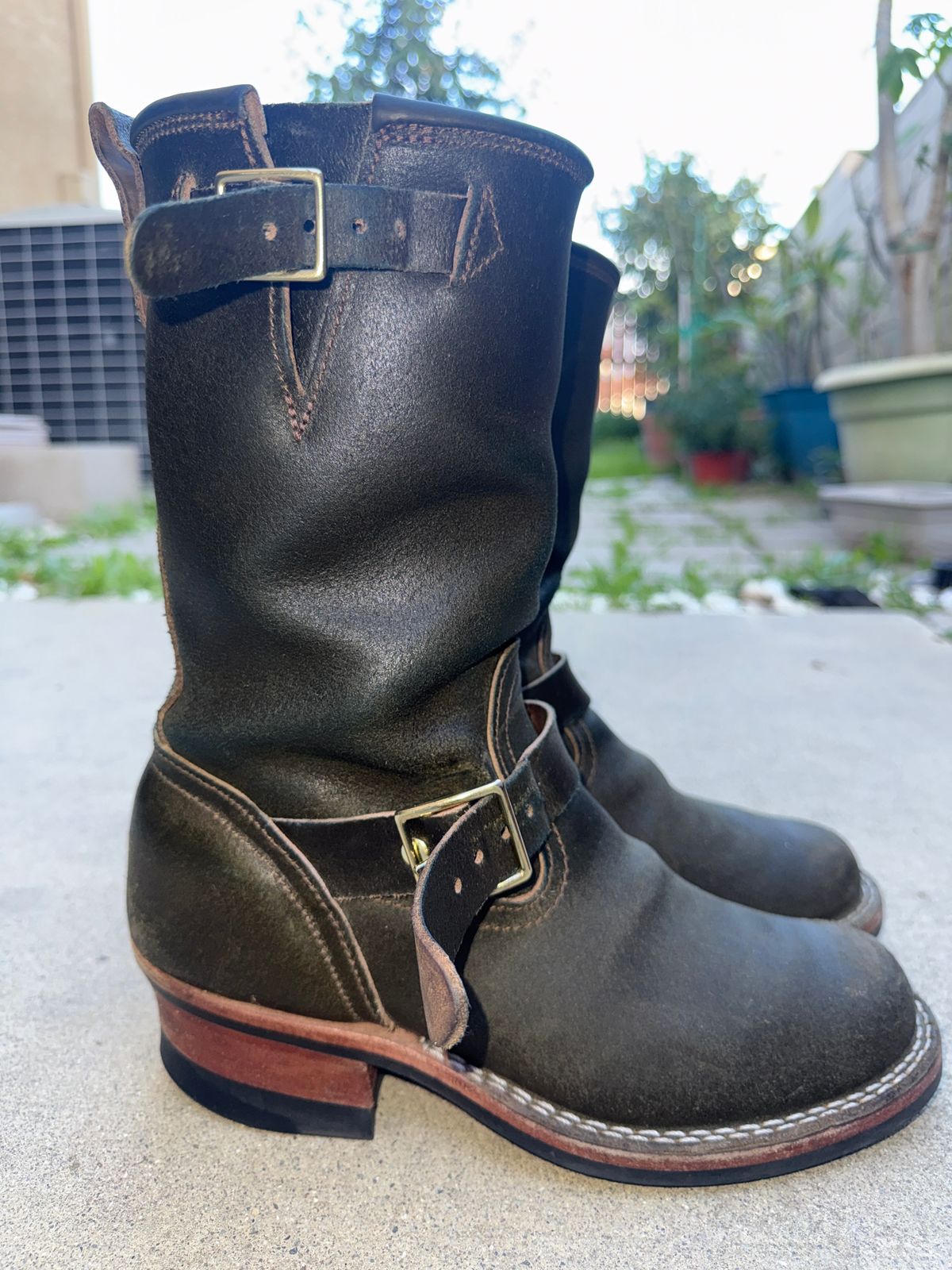 Photo by Civil2010 on February 1, 2026 of the Nicks Brakeman in Horween Greener Pastures Waxed Flesh.