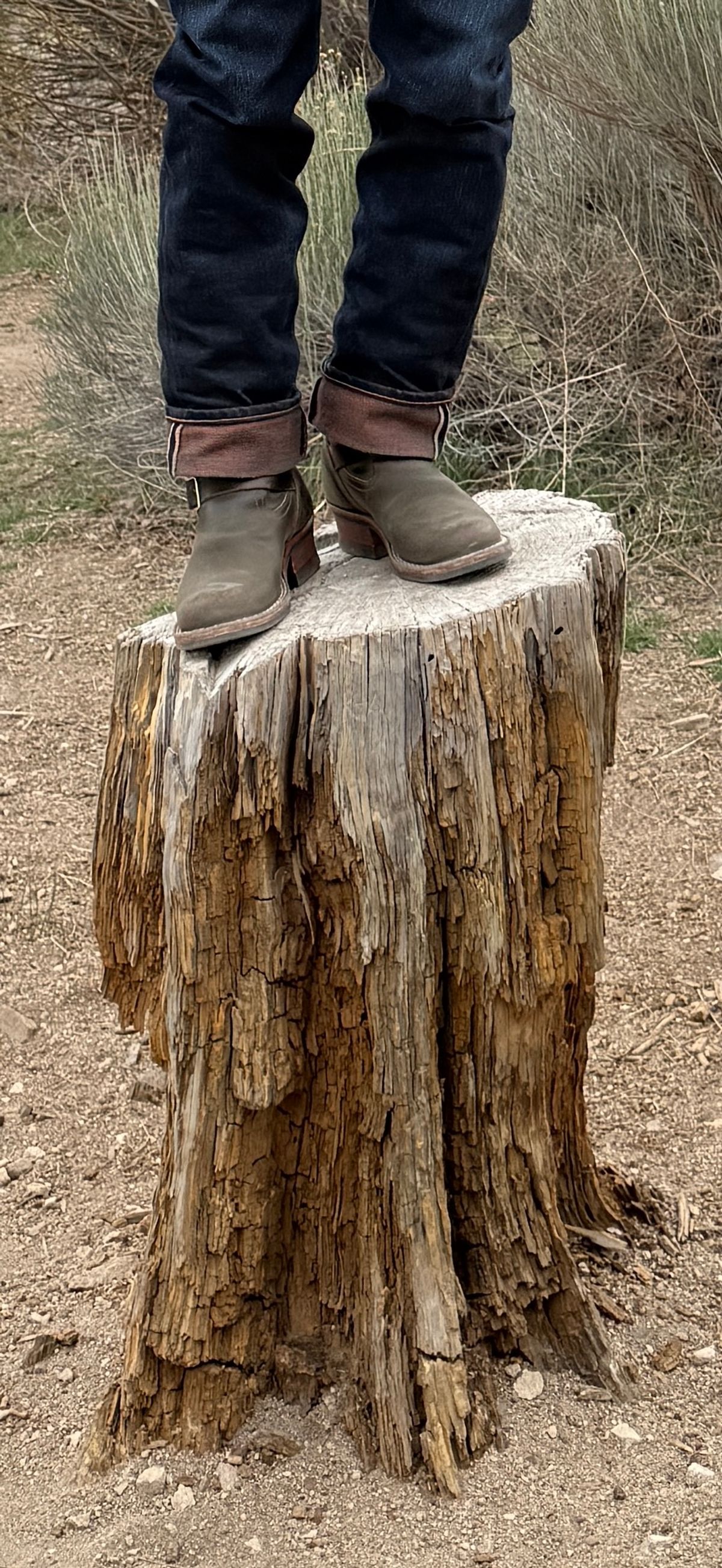 Photo by Civil2010 on March 31, 2026 of the Nicks Brakeman in Horween Greener Pastures Waxed Flesh.