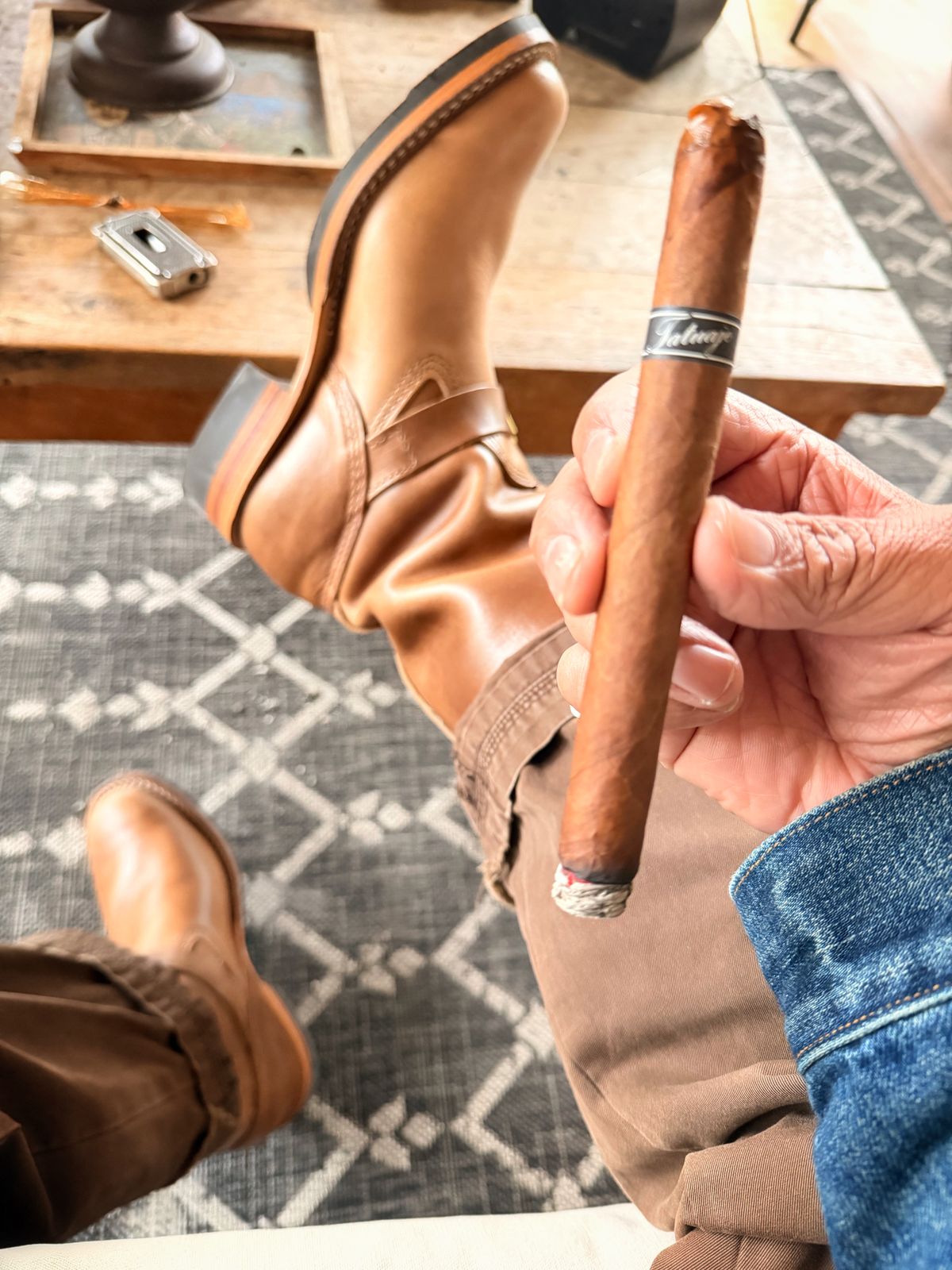 Photo by therealg3173agustin on April 1, 2026 of the Wesco Mister Lou in Natural Chromexcel Cowhide.