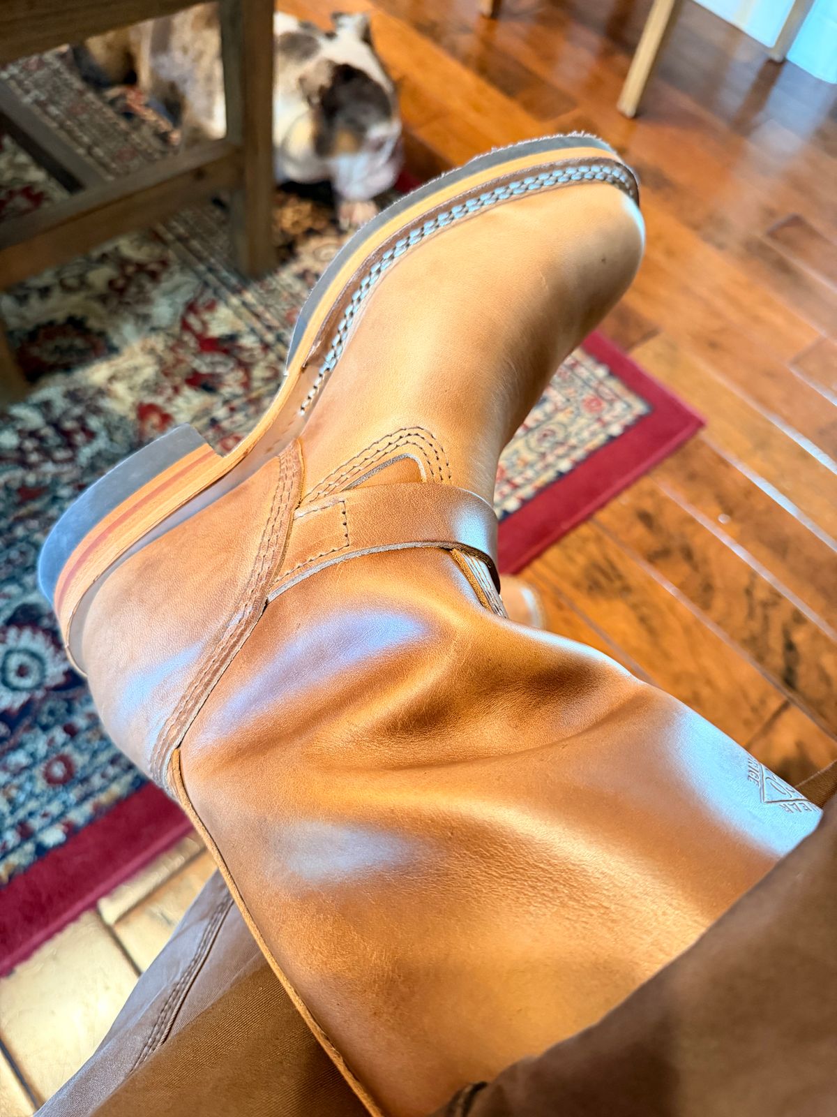 Photo by therealg3173agustin on March 26, 2026 of the Wesco Mister Lou in Natural Chromexcel Cowhide.
